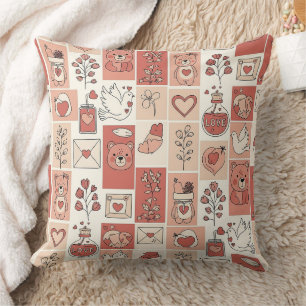 Coussin Ourson Mignon - Douce Forêt de Bois en Pastel (6)