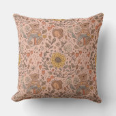 Coussin Ourson Mignon - Douce Forêt de Bois en Pastel (7) (Recto)