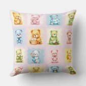 Coussin Ourson mignon multiple Collage et jouets sans cout (Verso)