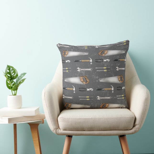 Coussin Outils de travailleur rustiques (Chaise)