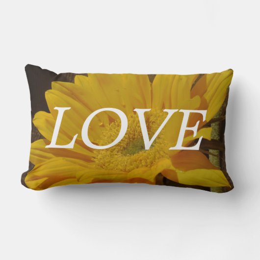 coussin OVE, Tournesol jaune (Recto)