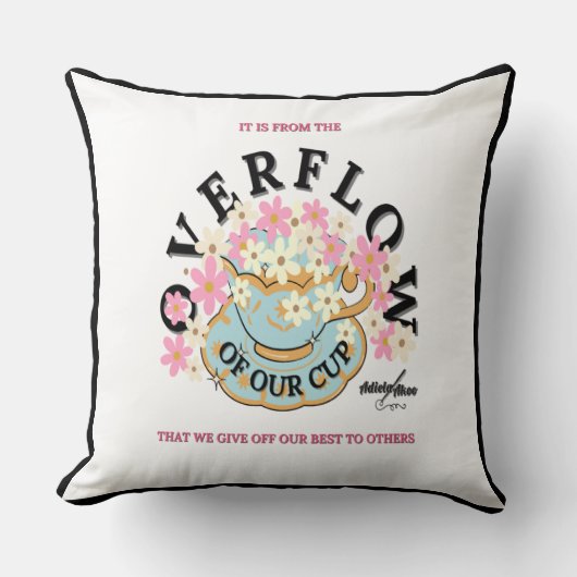 Coussin OVERFLOW conçu par Adiela Akoo (Recto)