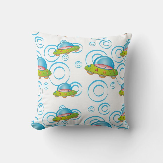 Coussin OVNI volant amusant (Recto)