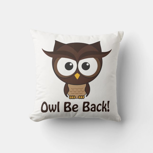 Coussin Owl Be Back (Recto)