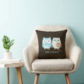 Coussin Owls Mariage - Mariage et salle avec texte personn (Chaise)