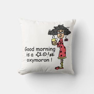Coussin Oxymoron bonjour