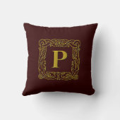 Coussin - "P" encadré de dragon celtique (Verso)