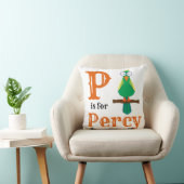 Coussin P est pour Percy baby boy (Chaise)