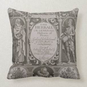 Coussin Page titre à la deuxième édition 'du Herball