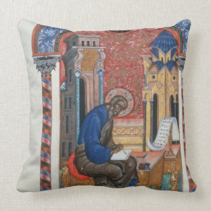 Coussin Page titre des quatre évangiles d'Isaac Birev, 1
