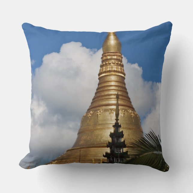 Coussin Pagode de Shwedagon, Yangon, Myanmar (Recto)