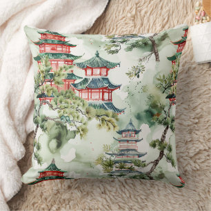Coussin Pagode en terre cuite Architectural Botanique