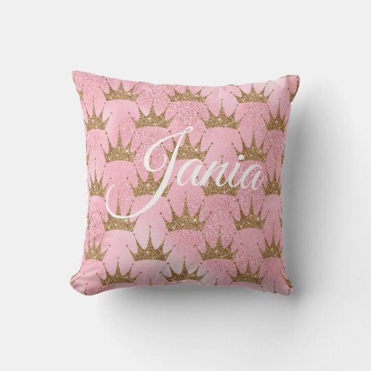 Coussin Pailleté de sirène rose (Recto)