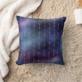 Coussin Paillette de Sirène Bleue - Motif Trident - (Couverture)