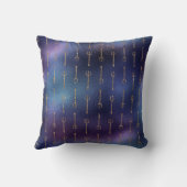 Coussin Paillette de Sirène Bleue - Motif Trident - (Verso)