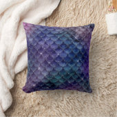 Coussin Paillettes de Sirène Violet & Bleu (Couverture)