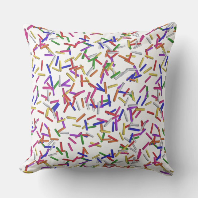 Coussin Paillettes Multicolores (Recto)