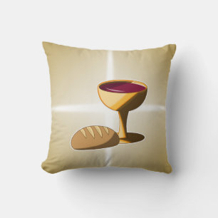 Coussin Pain et vin La Dernière communion de Pâques