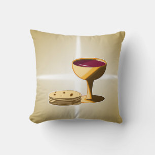 Coussin Pain et vin sans levain Le Dernier souper Pâques