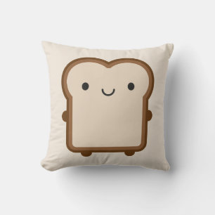 Coussin Pain Kawaii / Toast Reversible