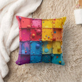Coussin Paint Block Throw Pillow (Couverture)