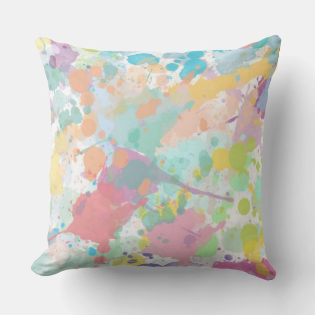 Coussin Paint Splatter (Recto)