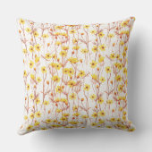 Coussin Painted Yellow Daisies (Verso)