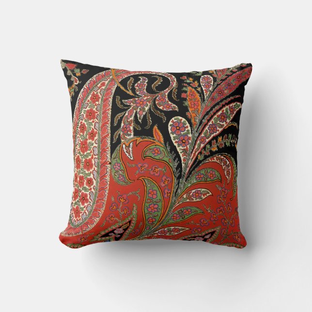 Coussin Paisley Design #5 à SusieJayne (Recto)