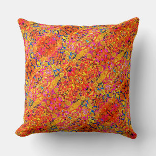 Coussin Paisley floral artistique vif