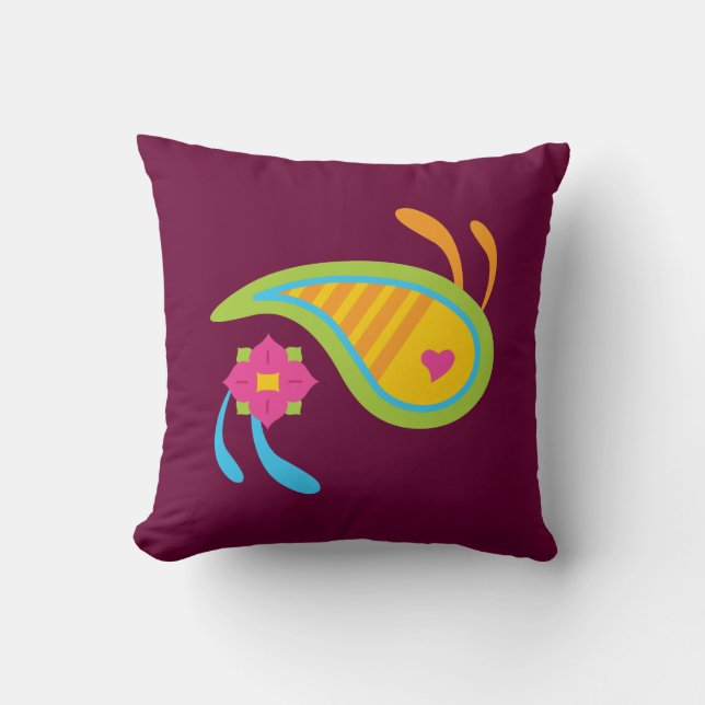 Coussin Paisley Fun (Recto)