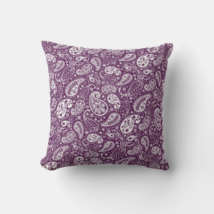 Coussin "Paisley violet jeter oreiller"