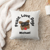Coussin Paix Amour Chiens (Couverture)