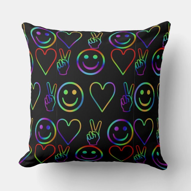 COUSSIN PAIX, AMOUR ET BONHEUR (Recto)