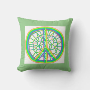 Coussin Paix, Amour, Joie De L'Intérieur