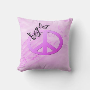 Coussin Paix rose