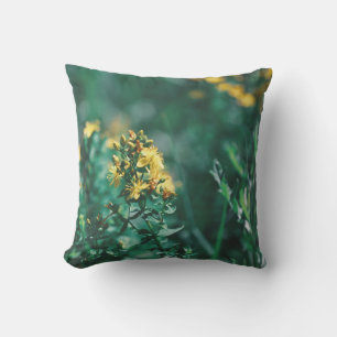 Coussin Pale Pastel Vert Jaune St. John's Wort