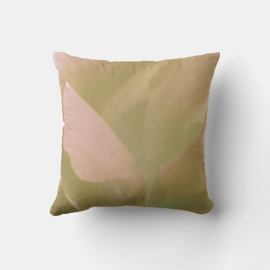 Coussin Pale pétales Abstraits (Verso)