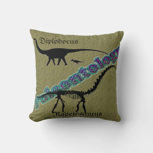 Coussin "Paléontologie" (Recto)