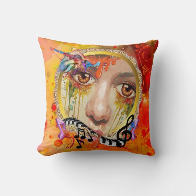 Coussin Palette Artiste (Recto)