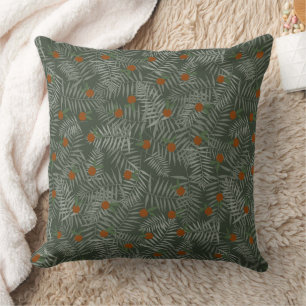 Coussin Palm Feuilles & Oranges