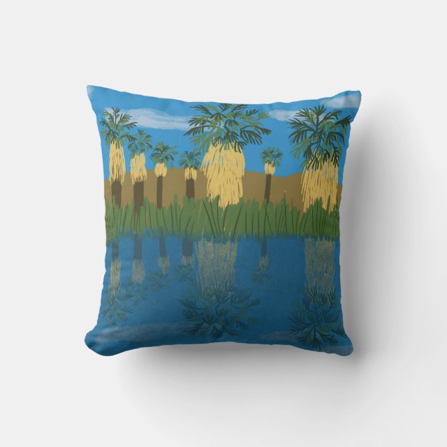 Coussin Palm Oasis Coachella Valley Désert Californie (Recto)