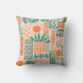 Coussin Palm Springs Sunny Cactus Et Palm Design (Recto)