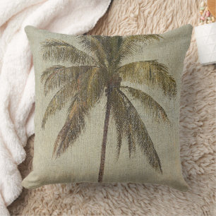 Coussin Palm Tree Vintage Tropical Home Decor