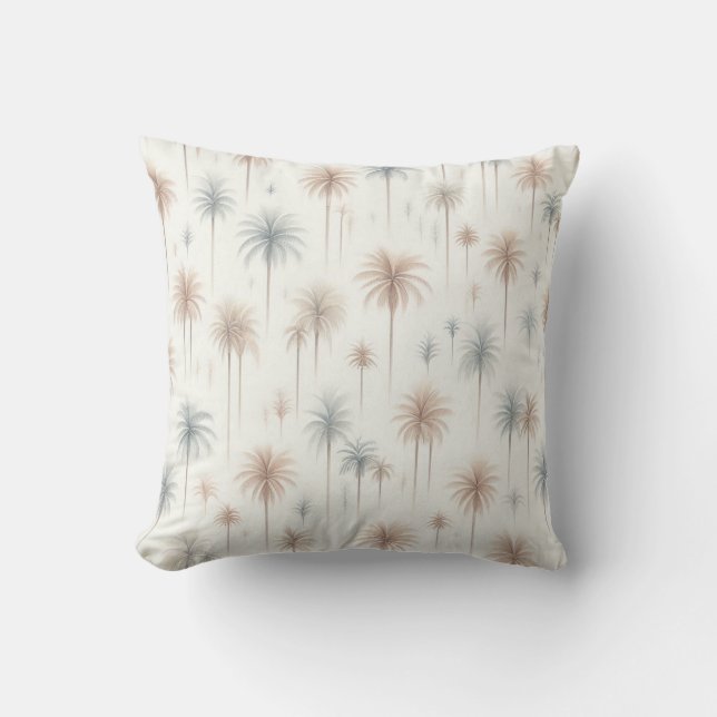 Coussin Palmes de travail des feux (Recto)