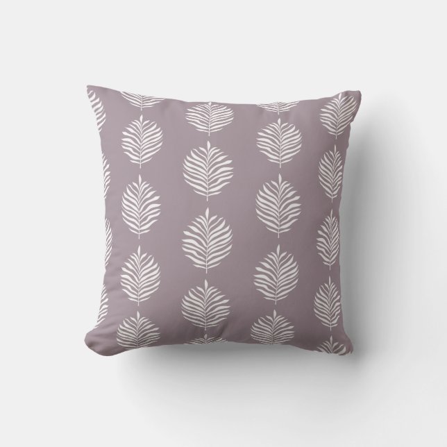 Coussin Palmier côtier Feuille Motif Mer Fog (Recto)