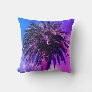 Coussin Palmier couleur Pastel rétro