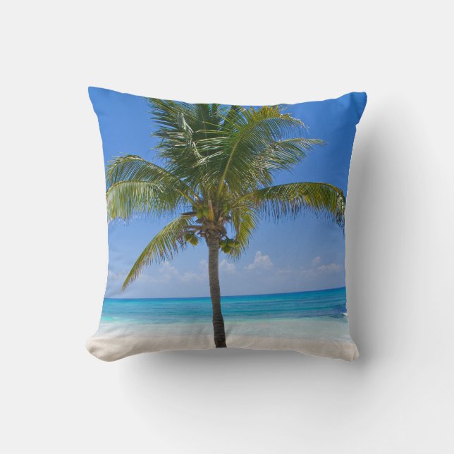 Coussin Palmier des Bahamas (Recto)