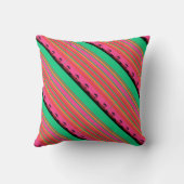 Coussin Palmier exotique en diagonale (Verso)