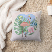 Coussin Palmier rose Flamant rose (Couverture)