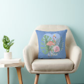 Coussin Palmier rose Flamant rose (Chaise)